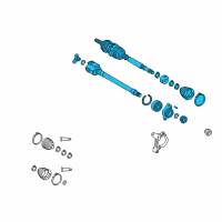 OEM Toyota Avalon Axle Assembly Diagram - 43410-06A80