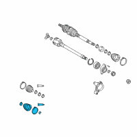 OEM 2021 Toyota Camry Inner Boot Diagram - 04437-08090