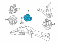 OEM BMW M8 Gearbox Mount Diagram - 22-32-6-860-529