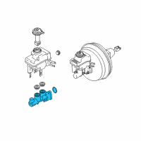 OEM 2005 BMW 530i Brake Master Cylinder Diagram - 34-33-6-786-629