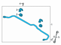 OEM 2022 Hyundai Santa Cruz BAR ASSY-FR STABILIZER Diagram - 54810-K5000