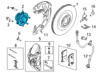 OEM Ford Mustang Mach-E HUB ASY - WHEEL Diagram - LJ9Z-1109-A