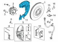 OEM Ford Mustang Mach-E SHIELD - SPLASH Diagram - LJ9Z-2K005-B