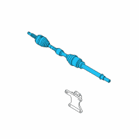 OEM 2010 Nissan Altima Shaft Assy-Front Drive, RH Diagram - 39100-JA020