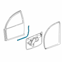 OEM Chrysler Concorde WEATHERSTRIP-Front Door Opening Diagram - 4574336