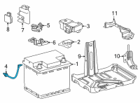 OEM Toyota Mirai Vent Hose Diagram - 28885-77030