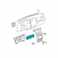 OEM 2008 Hummer H3 Heater & Air Conditioner Control Assembly Diagram - 25920831