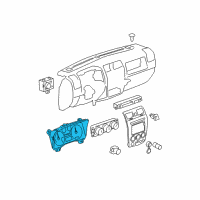 OEM 2007 Hummer H3 Instrument Panel Gage CLUSTER Diagram - 25946695