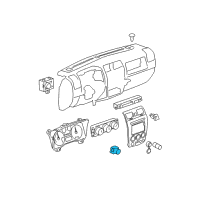 OEM 2007 Hummer H3 Switch, Rear Window Wiper & Washer Diagram - 15270031