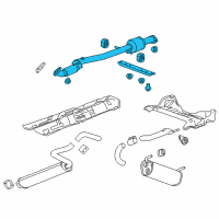 OEM 2014 Chevrolet Cruze Converter & Pipe Diagram - 94529345