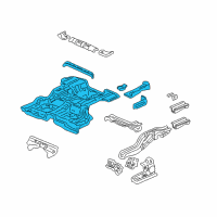 OEM 2001 Honda CR-V Panel Set, RR. Floor Diagram - 04655-S10-A02ZZ