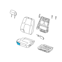 OEM 2019 Nissan Frontier Pad-Front Seat Cushion Diagram - 87361-EA000