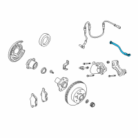 OEM 2005 Infiniti Q45 Hose Assy-Brake, Rear Diagram - 46210-AR00A