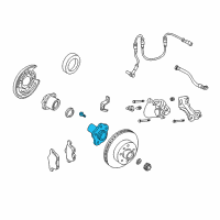 OEM Infiniti Rear Axle Hub Assembly Diagram - 43202-85F00