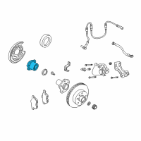 OEM Infiniti Q45 Rear Wheel Inner Bearing Diagram - 43210-AR100