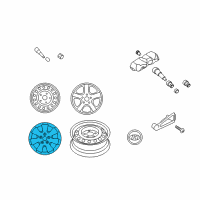 OEM 2009 Hyundai Elantra Wheel Hub Cap Cover Diagram - 52960-2H000