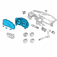 OEM 2019 Acura MDX Meter Assembly, Combination (Rewritable) Diagram - 78100-TYR-A41