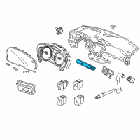 OEM Acura MDX Switch Assembly, Hazard Diagram - 35510-TY2-A01