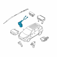 OEM 2016 Hyundai Genesis Coupe Clock Spring Contact Assembly Diagram - 93490-2M110