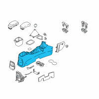 OEM Kia Sportage Console-Front Diagram - 846111F000EZ