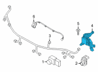 OEM 2015 Hyundai Genesis Module Assembly-Automatic Cruise Diagram - 96410-B1000