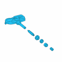 OEM Toyota Corolla Tire Pressure Sensor Diagram - 42607-02100