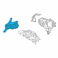 OEM 2020 Jeep Wrangler Support-Engine Mount Diagram - 68236159AB