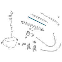 OEM Saturn LW1 Blade Kit, Windshield Wiper Diagram - 22698025