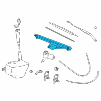 OEM 2003 Saturn L300 Wiper Transmission Diagram - 22699213