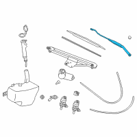 OEM Saturn LW2 Wiper Arm Diagram - 22698676
