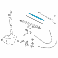 OEM Saturn LW2 Blade Asm, Windshield Wiper Diagram - 22698024