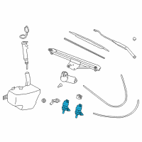 OEM 2000 Saturn LS2 Pump Asm, Windshield Washer Diagram - 90586631