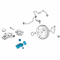 OEM Lincoln Master Cylinder Diagram - EJ7Z-2140-B