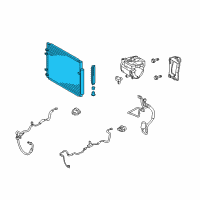 OEM Toyota Highlander Condenser Diagram - 88460-48061