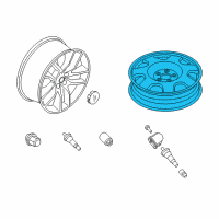 OEM Ford Wheel Diagram - KR3Z-1007-U