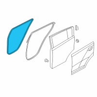 OEM 2017 Kia Sportage WEATHERSTRIP-Rear Door Body Side Diagram - 83110D9000