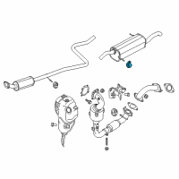 OEM 2017 Ford Fiesta Rear Muffler Clamp Diagram - BU2Z-5A231-A