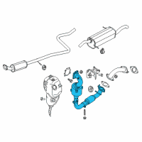 OEM 2015 Ford Fiesta Catalytic Converter Diagram - DV2Z-5E212-A