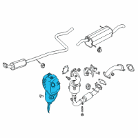 OEM 2016 Ford Fiesta Heat Shield Diagram - CM5Z-9N454-C