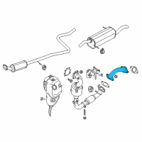 OEM 2016 Ford Fiesta Front Pipe Diagram - AV2Z-5246-A