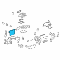 OEM 2013 Chevrolet Captiva Sport Evaporator Core Diagram - 19257987