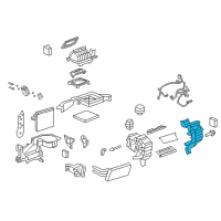 OEM 2012 Chevrolet Captiva Sport Case, A/C Evaporator Diagram - 19130313