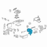 OEM 2015 Chevrolet Captiva Sport Evaporator Case Diagram - 19260496