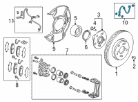 OEM 2022 Acura TLX Hose Set, Right Front Diagram - 01464-TGV-A00