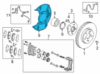 OEM Acura TLX Splash Guard, Right Front Diagram - 45255-TGV-A00