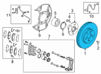 OEM Acura TLX Disk, Front Brake Diagram - 45251-TGV-A01