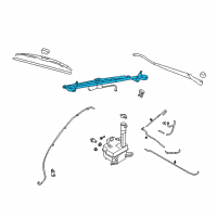 OEM 2010 Hyundai Azera Linkage Assembly-Windshield Wiper Diagram - 98150-3L000