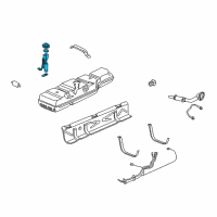 OEM 1999 GMC Savana 1500 Fuel Pump Diagram - 19332103