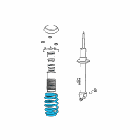 OEM 2009 Chrysler 300 Front Coil Spring Diagram - 4895752AB