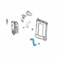 OEM 2005 Dodge Durango Hose-Radiator Outlet Diagram - 52028989AD